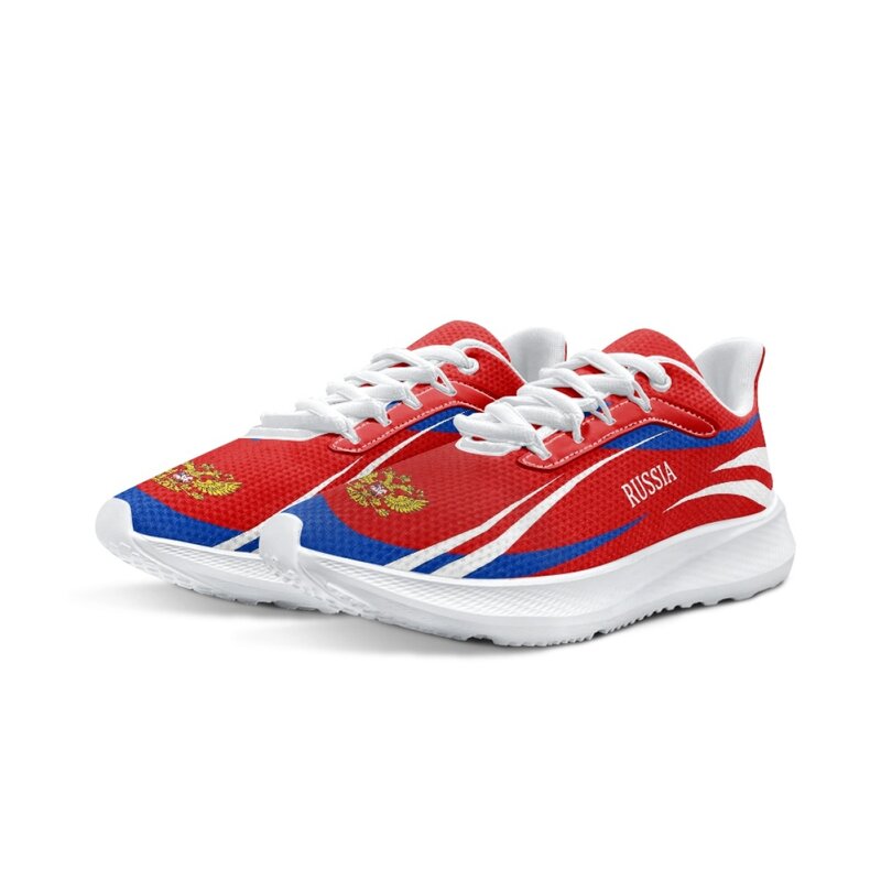 Flats for Women Russia Flag Design Summer Sneakers Outdoor Wear-resistant Non-slip Running Shoes Footwear Print On Demand 2023