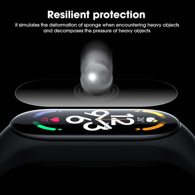 Film protecteur d'écran Hydrogel pour Xiaomi Mi Band 7 7NFC 7Pro, Film protecteur pour Mi Band 7, accessoires Smartwatcg