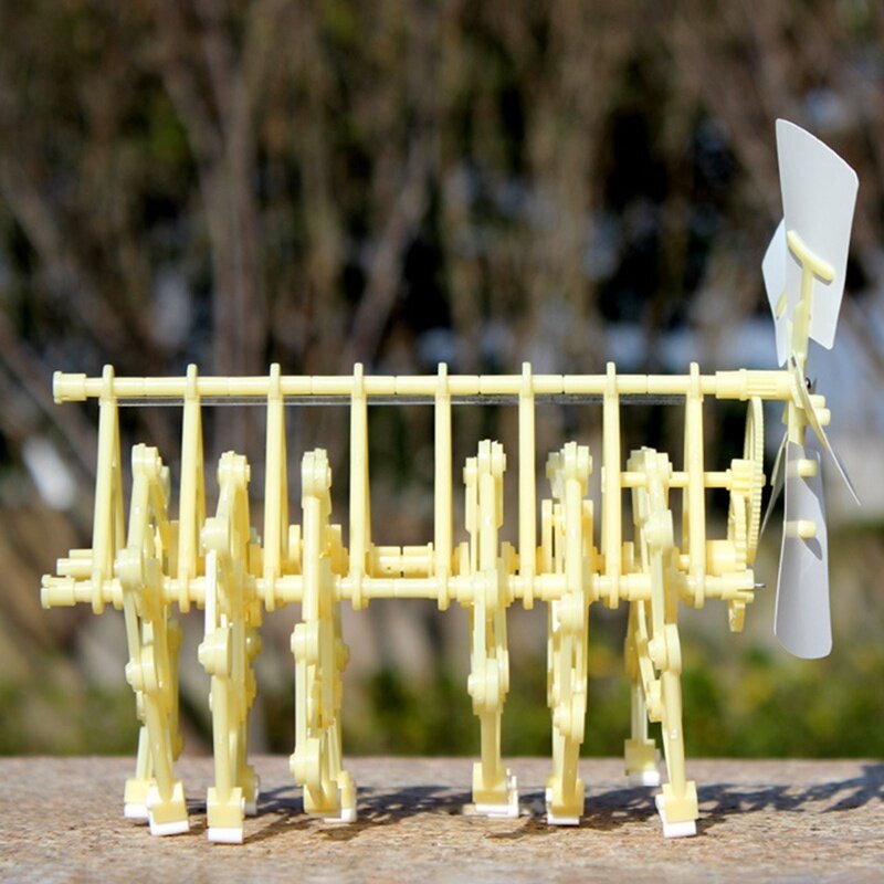 Mini Strandbeest Model Tenaga Angin Binatang Diy Mainan Pendidikan Buatan Tangan Percobaan Ilmu Pengetahuan Mainan Hadiah Ulang Tahun Anak