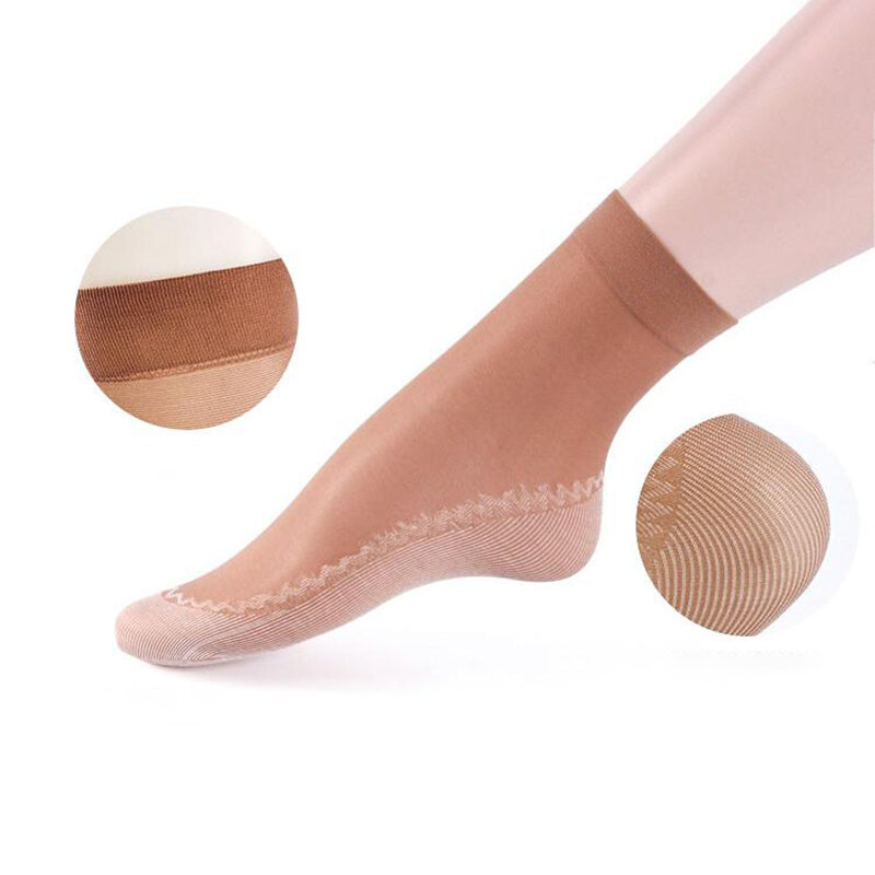 Fashionable Casual Elastic Thin Sweat-Absorbent Cotton Bottom Mid-Calf Socks For Women
