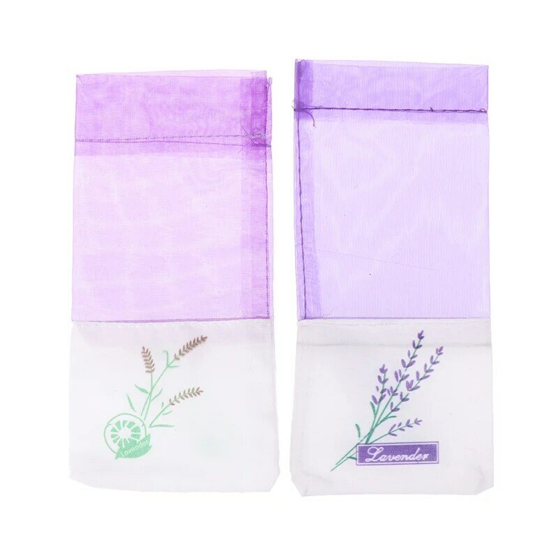 10Pcs Portable Flowers Printing Beautiful Fragrance Lavender Sachet Bags for Seeds Dry Flowers Bags Portable Sachet Bags