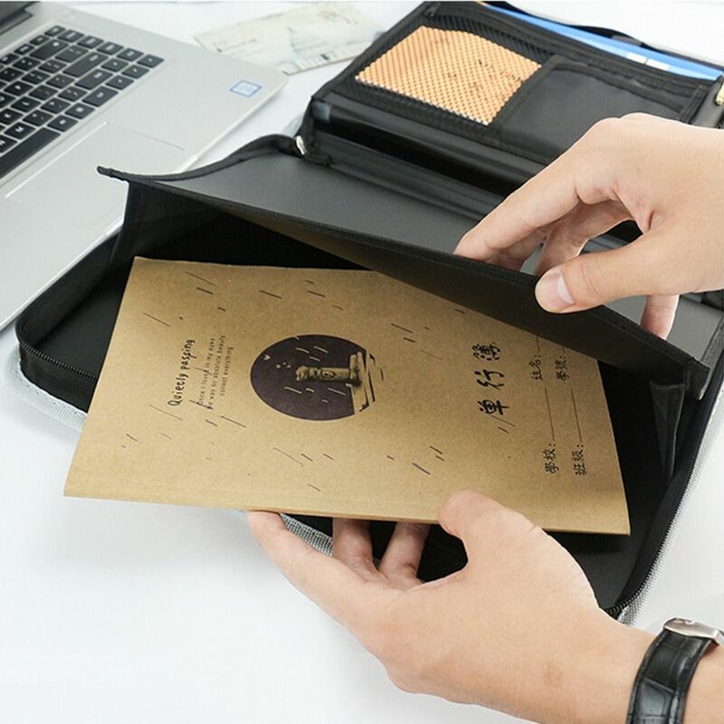 Organizador de arquivo acordeão impermeável, 13 Pocket Tabs coloridos, Expansão pasta de arquivo, Maior capacidade, Safe Zipper Document Bag