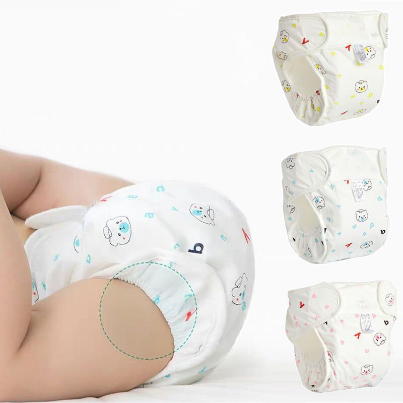 Popok Bayi Saku Tahan Air Popok Penahan Tali Bernapas Celana Latihan Bayi untuk Anak Laki-laki dan Perempuan Pelatihan Anti Bocor Toilet