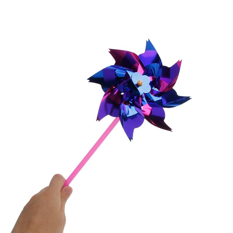 10 szt. Plastikowy wiatrak wiatraczek wiatraczek zabawka dla dzieci na trawnik ogrodowy dekoracja na przyjęcie