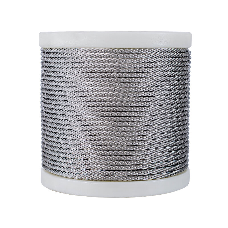 FATUBE-Aço Inoxidável Wicking Wire, Iron Cord, 304 Thin and Soft Wire Rope, Içando a corda, Linha de roupa, 1mm, 1.5mm, 2mm, 3mm, 4mm, 5 milímetros, 6 milímetros, 8 milímetros