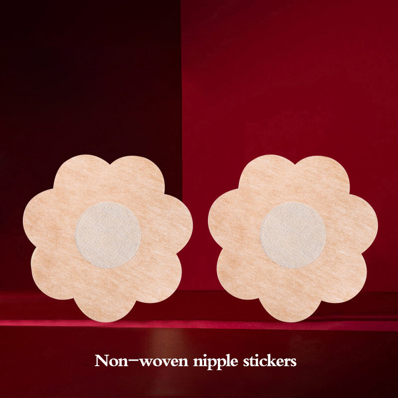 10Pcs Soft Nipple Cover Wegwerp Bloemblaadje Bloem Sexy Stok Op Bra Pad Pasties Lingerie Voor Vrouwen Intimates Geen Marks