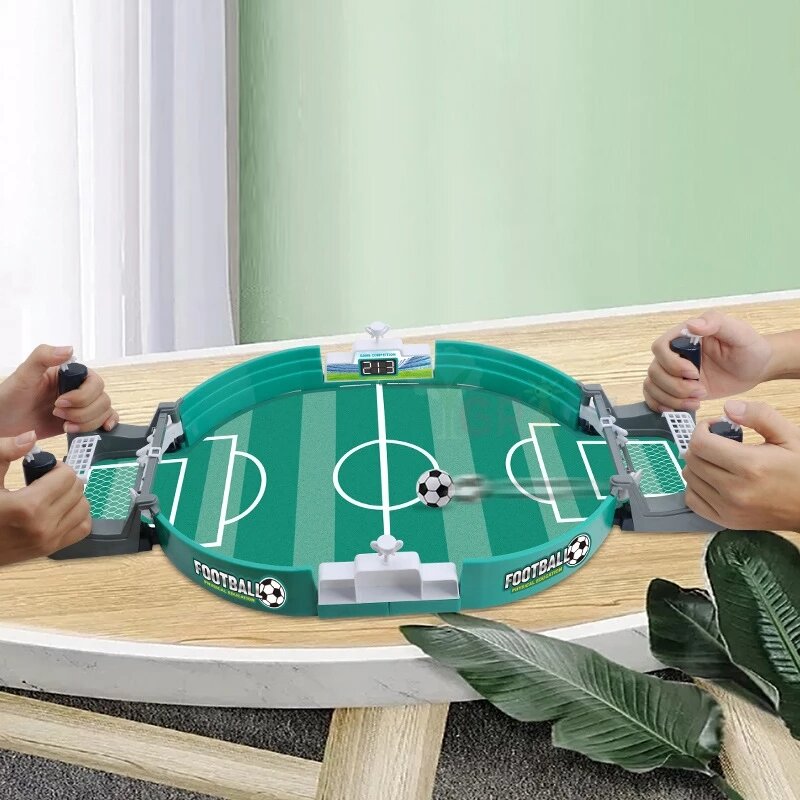 Papan Sepak Bola Meja Sepak Bola Permainan untuk Pesta Keluarga Meja Bermain Bola Mainan Sepak Bola Anak-anak Laki-laki Olahraga Luar Ruangan Portabel Hadiah Multigame
