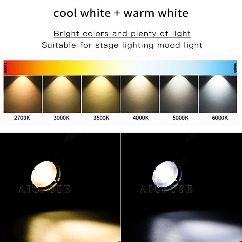 Mini budgétaire de scène LED COB RGBW 4 en 1, blanc chaud, porte de grange, contrôle DMX, équipement DJ Chang, 4 pièces, miti200 W