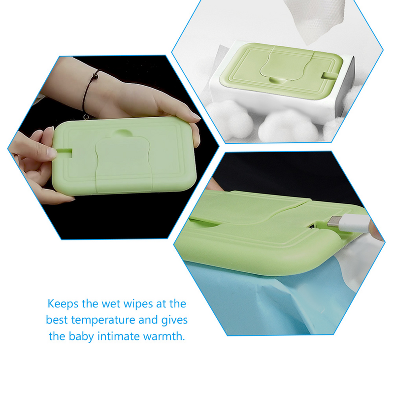 Portable Baby Wet Wipes Warmer Dispenser Baby Wipes Tissue Box for Indoor
