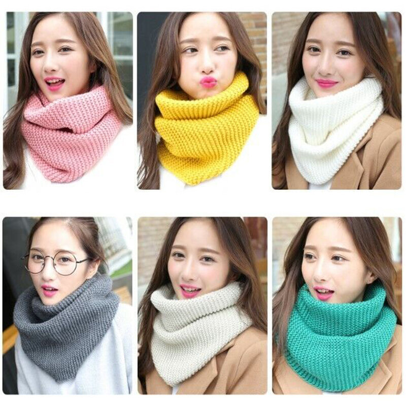 Luxury Cashmere Knitted Scarves Solid Color Women Or Men Winter Scarf Adults Warm Thick Wool Scarf Kids Children Accessories New