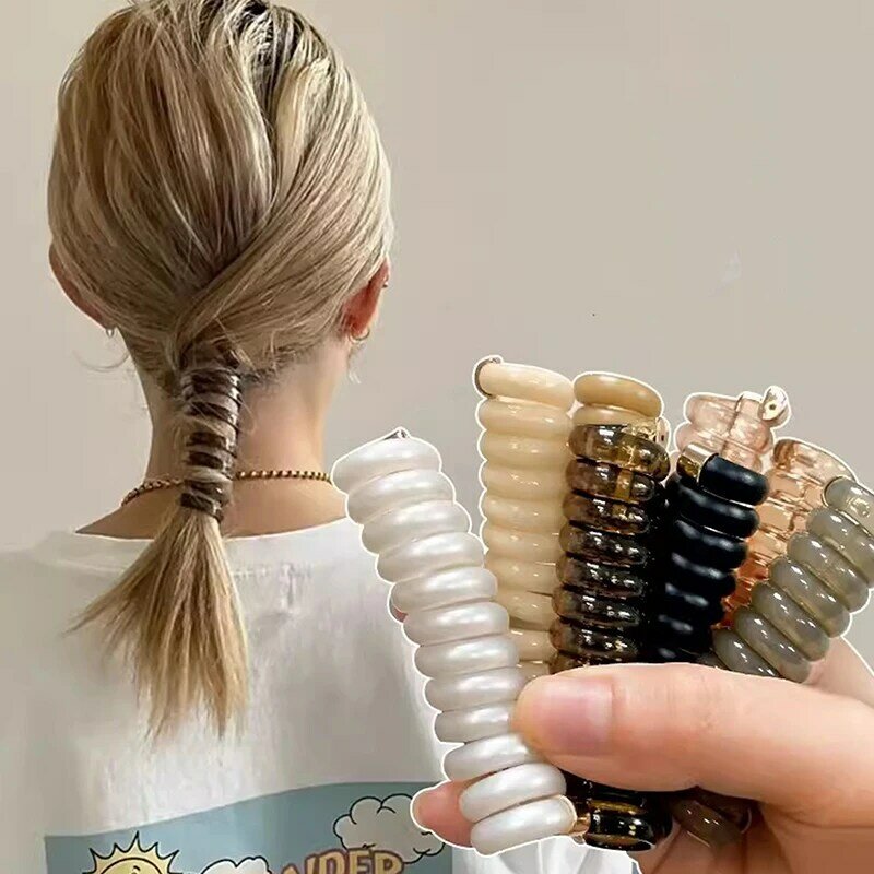 Креативный волшебный ткацкий артефакт для волос с телефонной линией, резинка для волос для женщин и девочек, эластичная резинка, модные аксессуары для волос