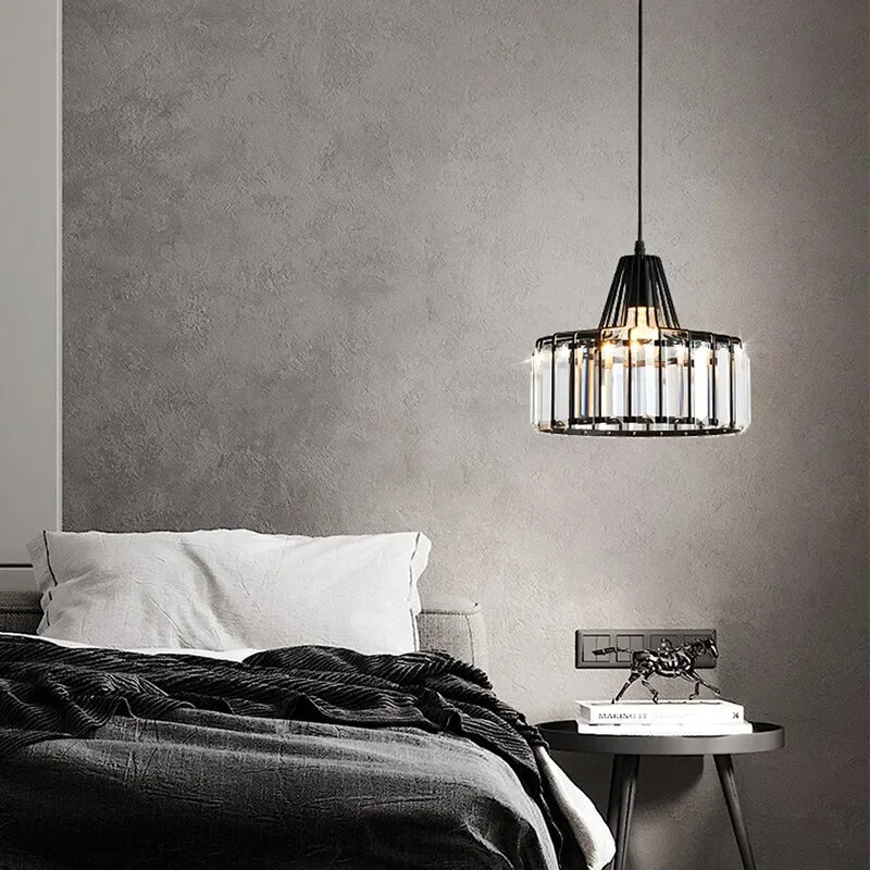 Стеклянные люстры с 3 головками в современном стиле, необычная Подвесная лампа, подвесной светильник с регулируемой яркостью для спальни, гостиной, 2024