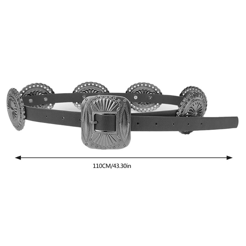 95AB حزام خصر قابل للتعديل حديث مثير لمهرجان موسيقى الرقص في الشوارع فستان جينز حزام مجوهرات للجسم حزام معدني متعدد الاستخدامات