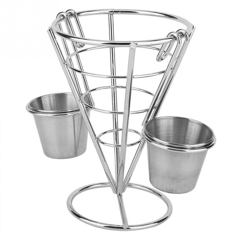 Plating French Fries Stand Buffet Cone Snacks Display Stand Fries Baskets
