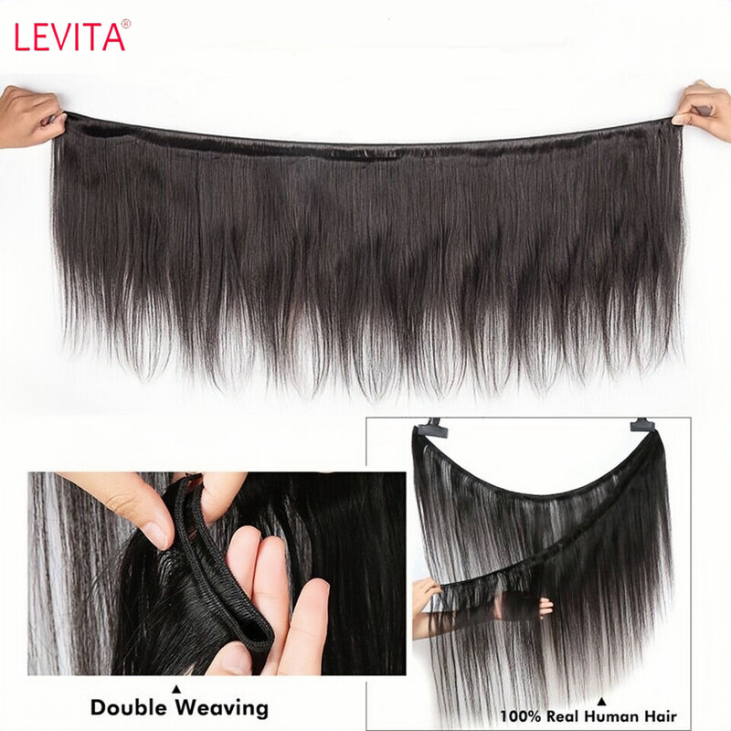 Sophia-Tissage en Lot Brésilien 100% Naturel, Extensions de Cheveux Lisses, Vente en Gros