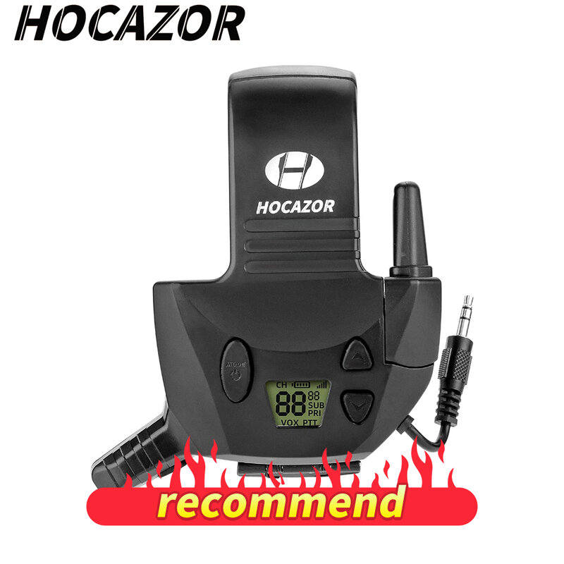 HOCAZOR Walkie Talkie Tactical Electronic Shooting Earmuff External Mic Kit 3 Miles Range 22 Channels For Outdoors Hunting