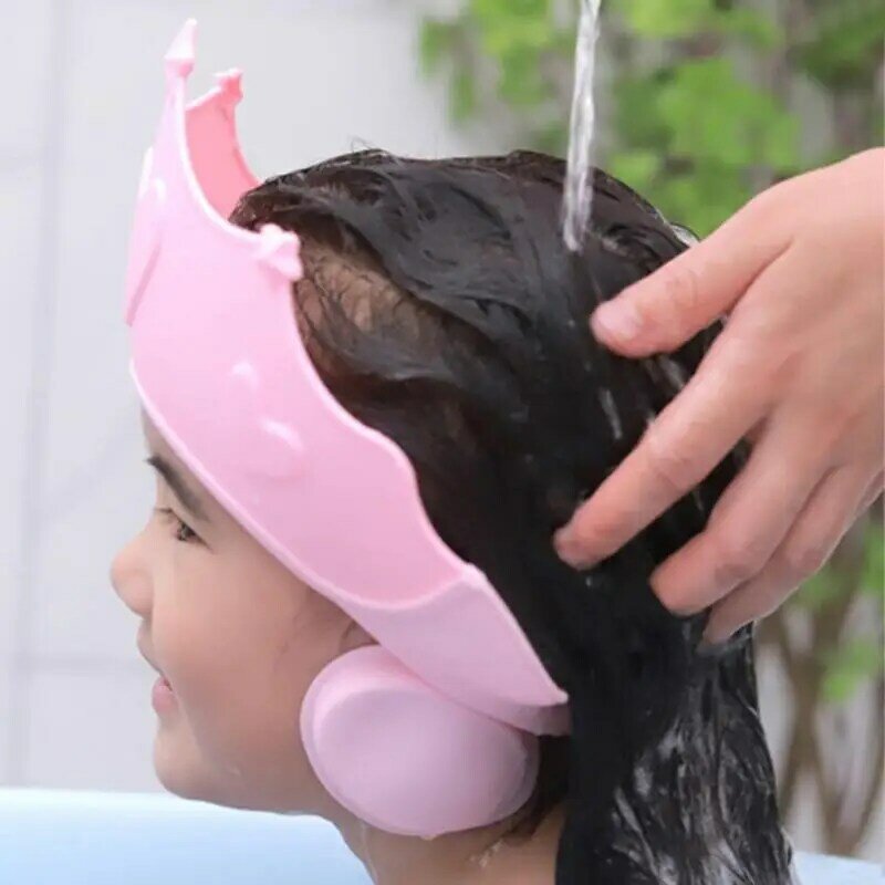 Gorros suaves ajustables para ducha de bebé, sombrero de lavado de cabello, protección segura para niños, champú, ducha de baño, cubierta para la cabeza