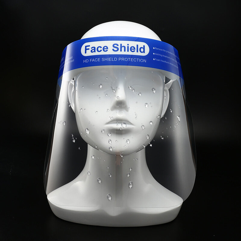 Protector facial transparente de seguridad antiniebla