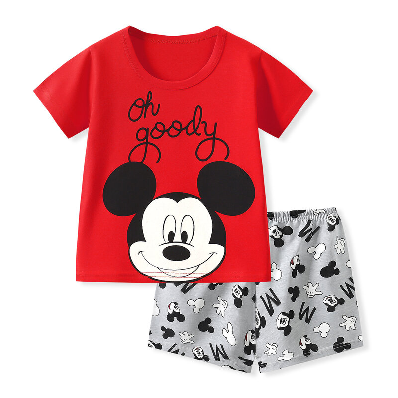 Trendy Casual 2 Piece/Sets For Girls Boys T-shirt +Shorts Tracksuits Baby Summer Short Sleeve Outfit New Fashion Costume