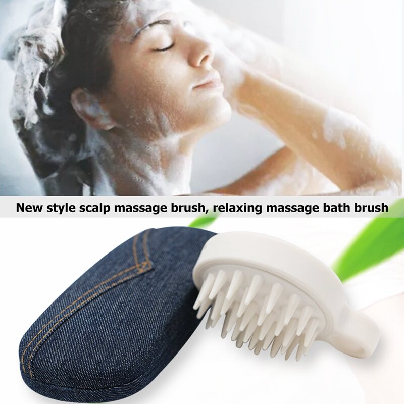 Szczotka do szamponu masaż głowy r, ręczna szczotka do masażu masaż głowy na mokro i na sucho, może złuszczać i usuwać łupież
