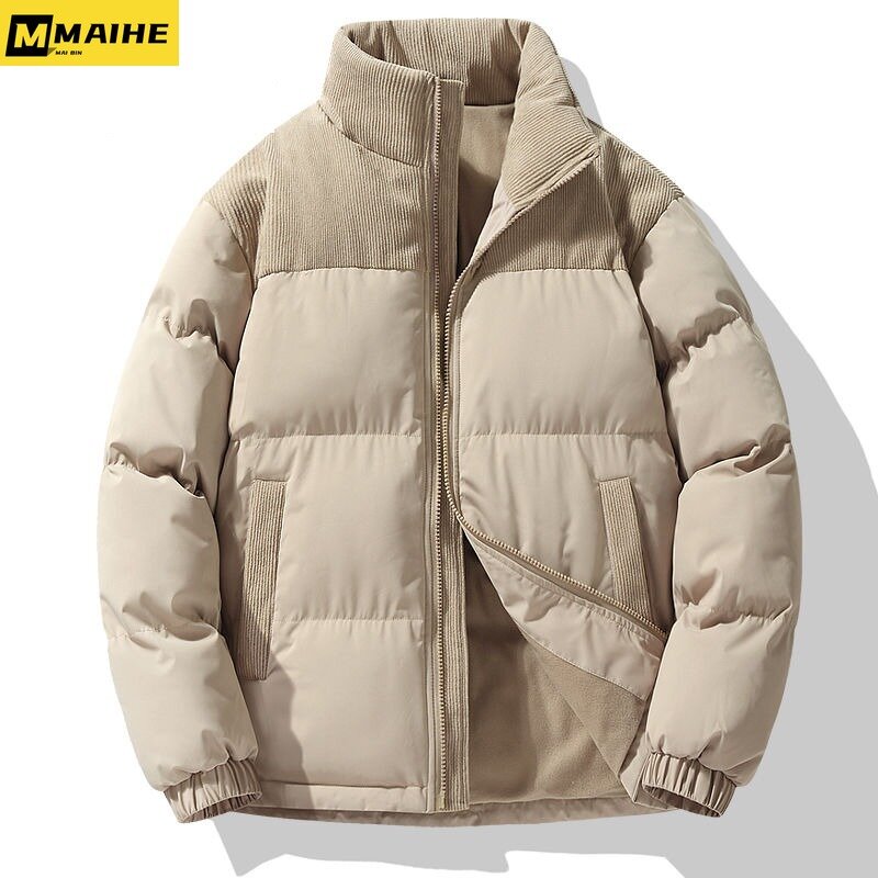 Abrigo de algodón para hombre y mujer, chaquetas acolchadas de terciopelo, gruesas y cálidas, de lujo, para invierno, novedad