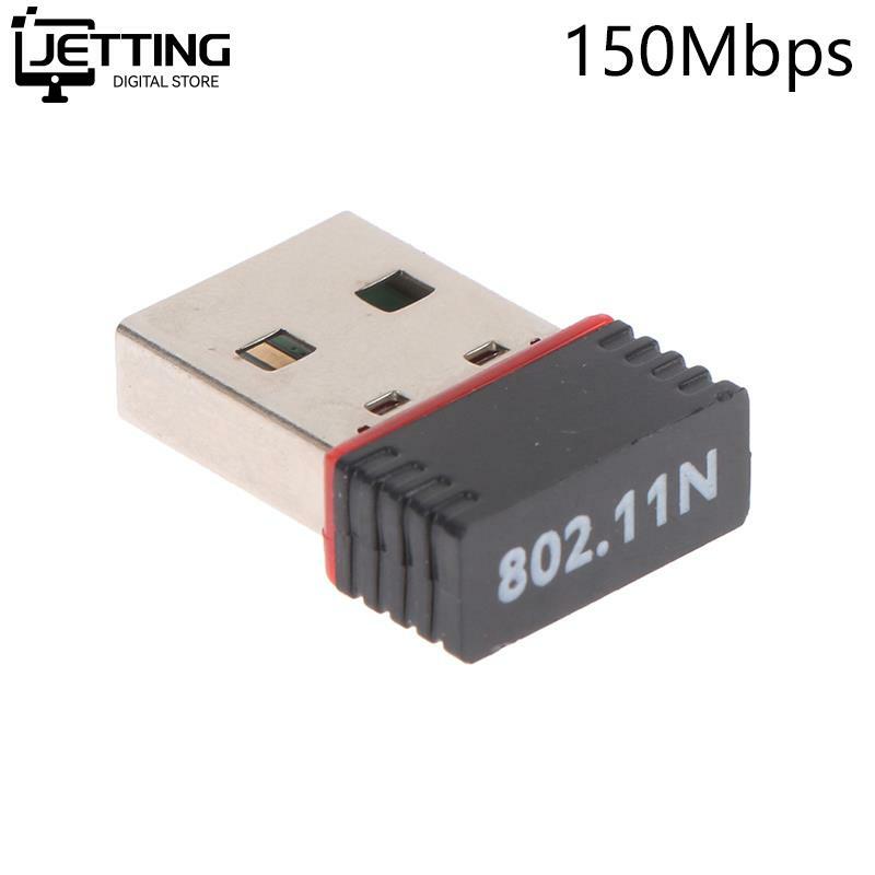 150Mbps Adaptor Wifi Nirkabel USB Mini Kartu LAN Jaringan Wi Fi 802.11b/g/n RTL8188 Kartu Jaringan Adaptor untuk Komputer Desktop PC