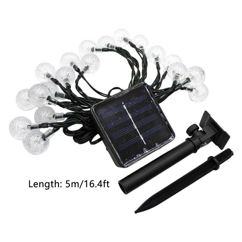 Solar String Lights Outdoor Indoor Party Decorations Camp Theme Party Decor Patio Lights 1.2V Waterproof Solar Powered For Tree