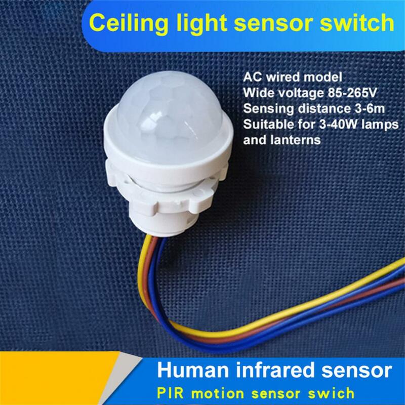 Saklar lampu detektor Sensor PIR lemari, saklar lampu Sensor otomatis deteksi gerakan inframerah PIR 110V 220V