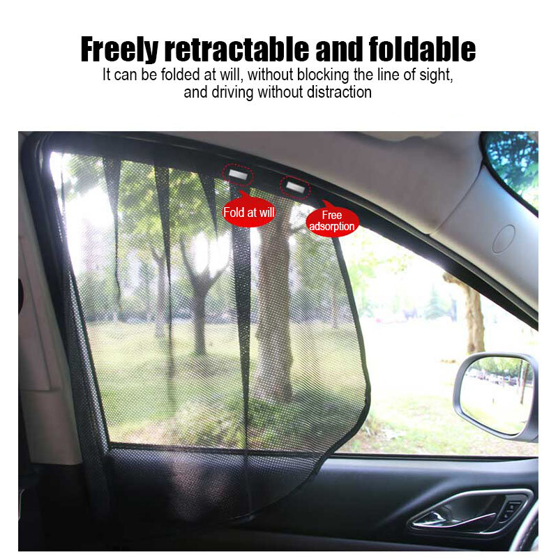 شبكة السيارات قابل للسحب ظلة بطاقة المغناطيس ظلة اتجاه واحد منظور حماية الخصوصية الجانب الزجاج ظلة