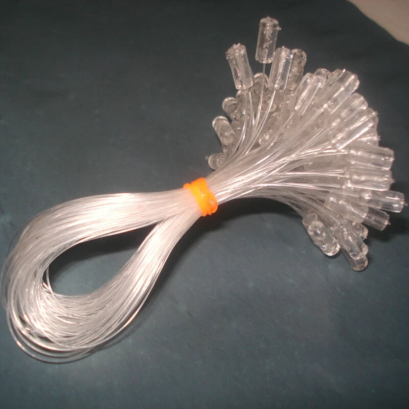 Microanillo transparente de fácil tracción, herramientas de extensión de cabello de vidrio, anillo y hebilla, 100 unidades