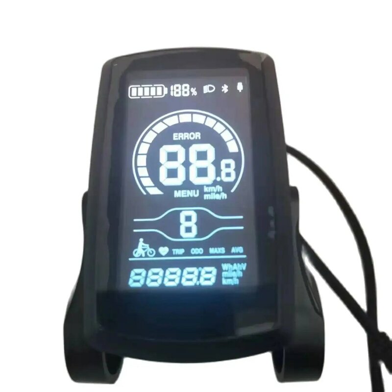 YL-80 (กำหนดเอง) จอแสดงผล LCD อุปกรณ์จักรยานไฟฟ้าจอมอนิเตอร์ E-BIKE Speeder อะไหล่ทดแทนแผง