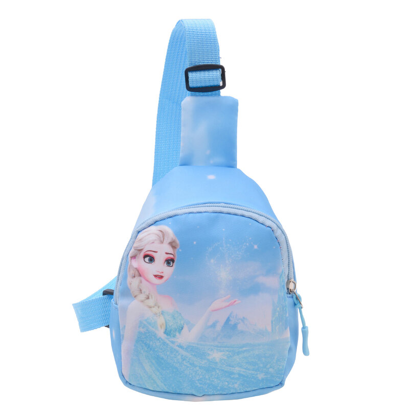 Disney Shoulder Bag for Kids  Kindergarten Baby Girl Fashion Cartoon Crossbody Bag Seven Princess Travel Pocket Change Backpack