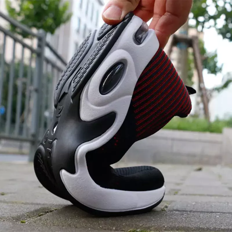 ผู้ชายรองเท้าผ้าใบ Air Cushion กลางแจ้งเดินรองเท้าตาข่าย Breathable กีฬารองเท้าสบายๆรองเท้าผ้าใบขนาด39-44