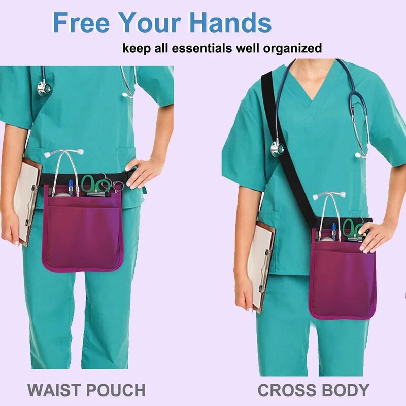 Sac de taille ceinture pour infirmière, étui en poudre pour ciseaux médicaux, kit de soins, sac banane à outils