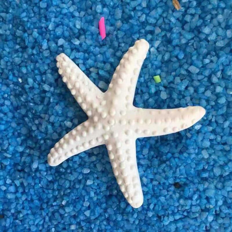 Mini Artificial Starfish Resina Colorida Estrela Do Mar Starfish Mini Ornamento Tanque De Peixes Ornamentos Aquários Decoração Acessórios