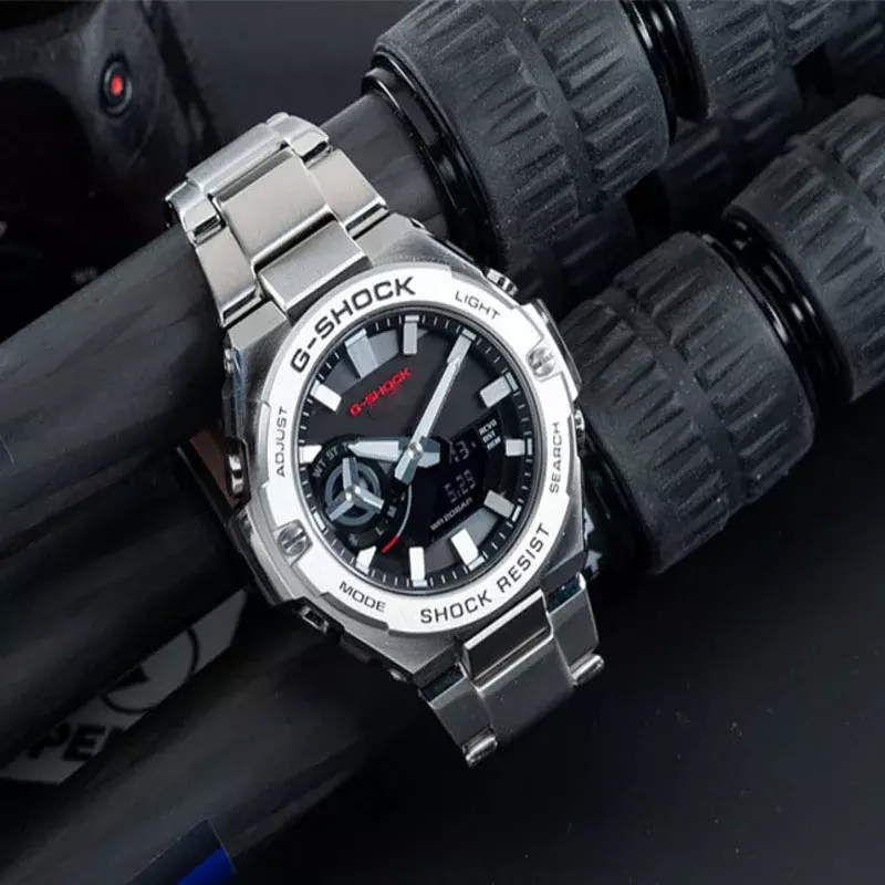 G-SHOCK orologio da uomo in acciaio inossidabile GST-B500 multifunzionale moda sport all'aria aperta orologio antiurto orologio al quarzo da uomo