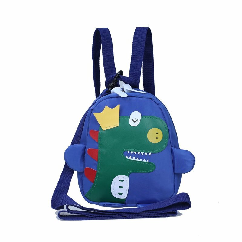Новинка 2022, детский и студенческий холщовый рюкзак с вышивкой динозавра для покупок в школу