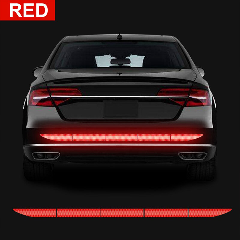 สติ๊กเกอร์แปะรถสะท้อนแสง90ซม. เทปแถบสะท้อนแสงสำหรับเตือนภัยสติกเกอร์รถอุปกรณ์ตกแต่งรถยนต์แถบสะท้อนแสงสำหรับเตือนภัยกันการชน