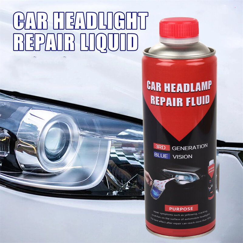 1PC Liquid Polymer Headlights Polish Fluid For Clean Opaque Car headlights Cleaner Recovery Liquid 800ML