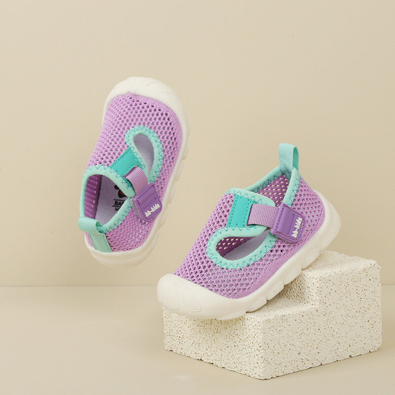 Zapatos ligeros y transpirables para bebés, zapatillas antideslizantes para primeros pasos al aire libre