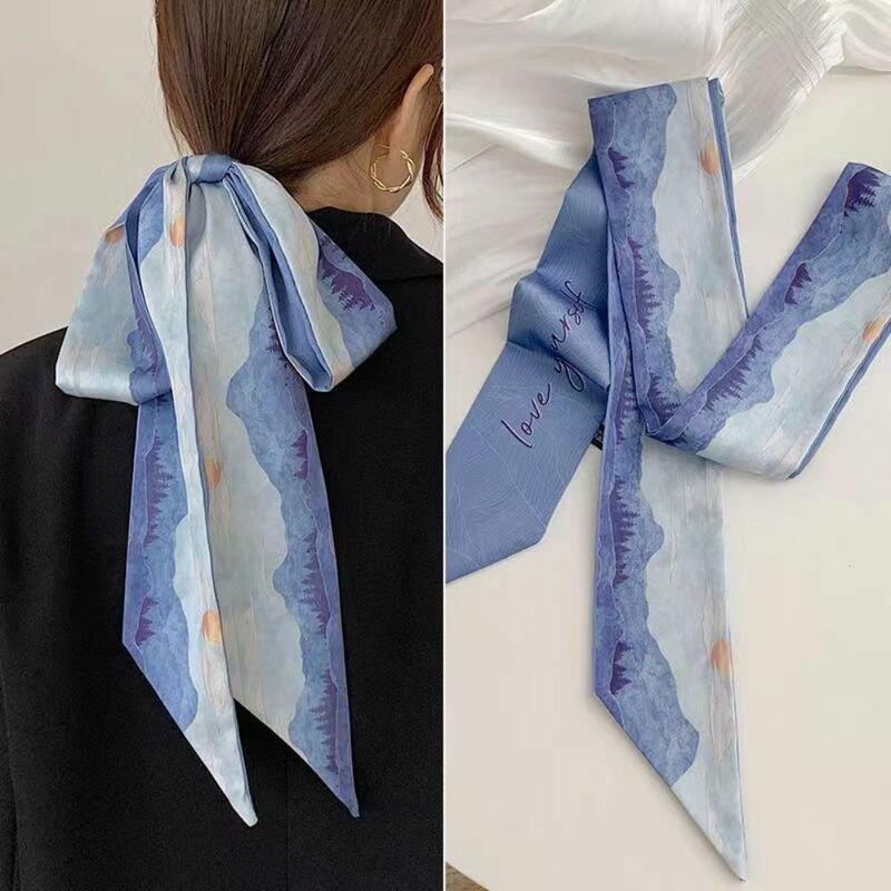 Blumen Stirnband neue Ölgemälde chinesischen Stil Haarband Schal Band Schmetterling Krawatte Haare