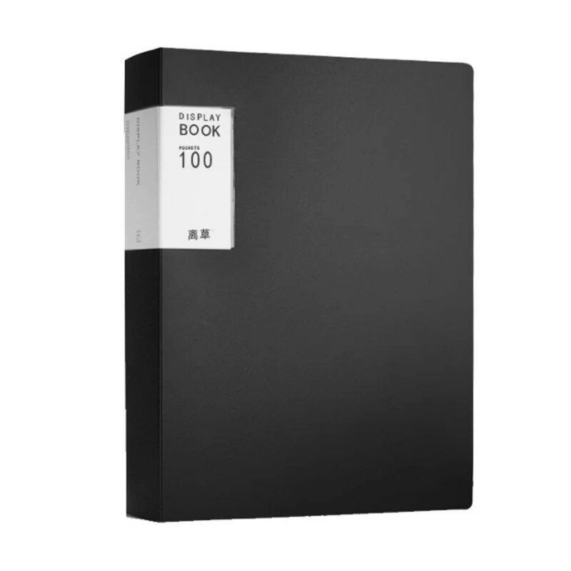 Plastic Orçamento Binder File Folders, Documentos Folheto Folheto, Office Student Supplies, Organizador Secretária, 30 Páginas, 60 Páginas, 100 Páginas, 1Pc