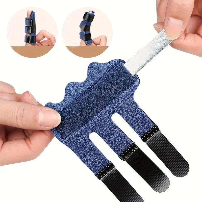 Finger Straightener Trigger Finger Splint Adjustable Durable Adjustable Finger Fixing Belt Flexible Hand Splint