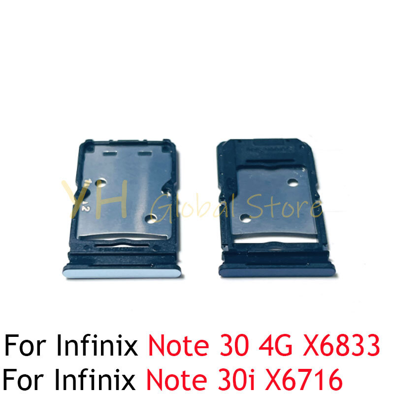 Voor Infinix Note 30 4G X6833 / 30i X6716 Simkaartsleuf Houder Simkaart Reparatie Onderdelen