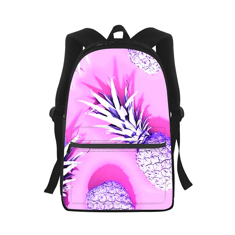 Pineapple Fruits Fresh Backpack para homens e mulheres, 3D Print, Student School Bag, Laptop Bag, Shoulder Bag, Travel, Kids, Fashion