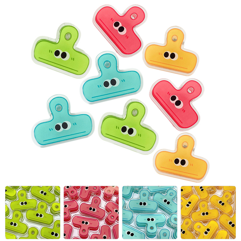 Nolitoy Small Eye Clip Cute Binder Decorative Binder Folder Binder Food Bag Clips Coffee Bag Clip Small Bag Clips Paper