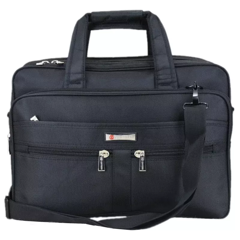 Tas kantor pria multifungsi, tas kurir bahu Oxford kapasitas besar mode bisnis 15.6 "tas Laptop