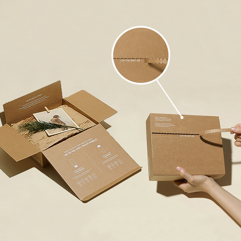 Spersonalizowane productMU łatwe taśma do naklejania na suwak karton do przesyłek samoklejący opakowanie skrzynki pocztowej z pudło tekturowe Logo