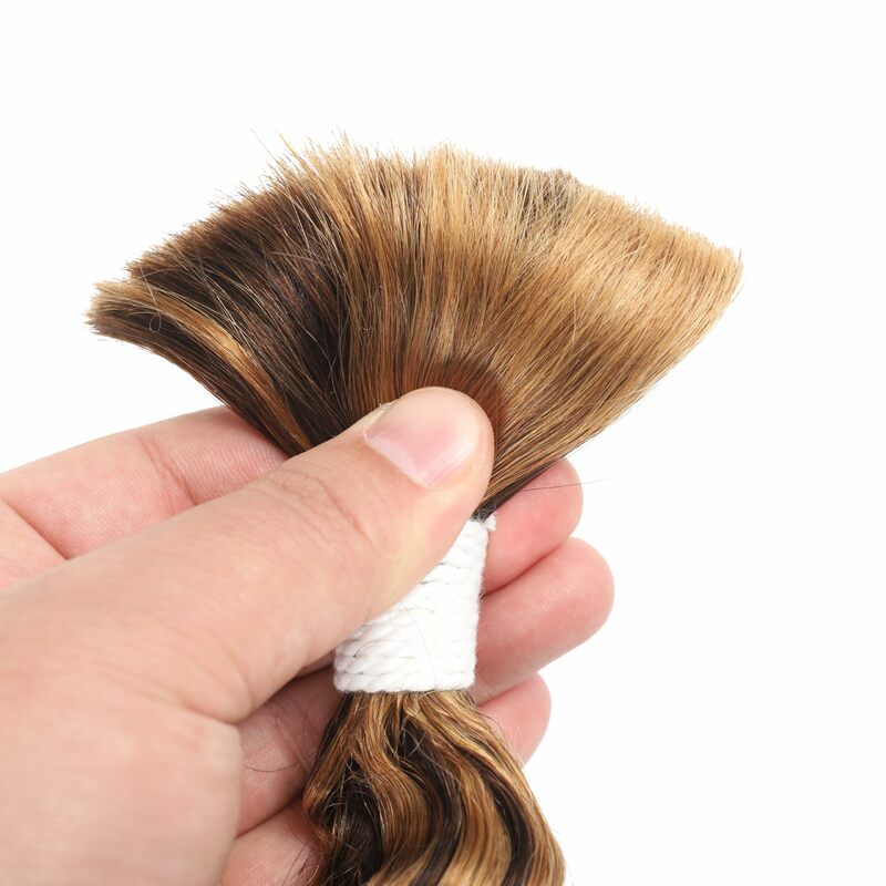 4/27 цветов, объемные человеческие волосы с глубокой волной для плетения кос, без уточка, натуральные волосы, 28 дюймов, вьющиеся человеческие волосы для Плетения КОС в стиле бохо