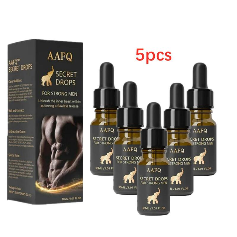 5pcs Secret Drops For Strong Powerful Men Secret Happy Drops Enhancing Sensitivity Release Stress And Anxiety 30ml  Dropshipping